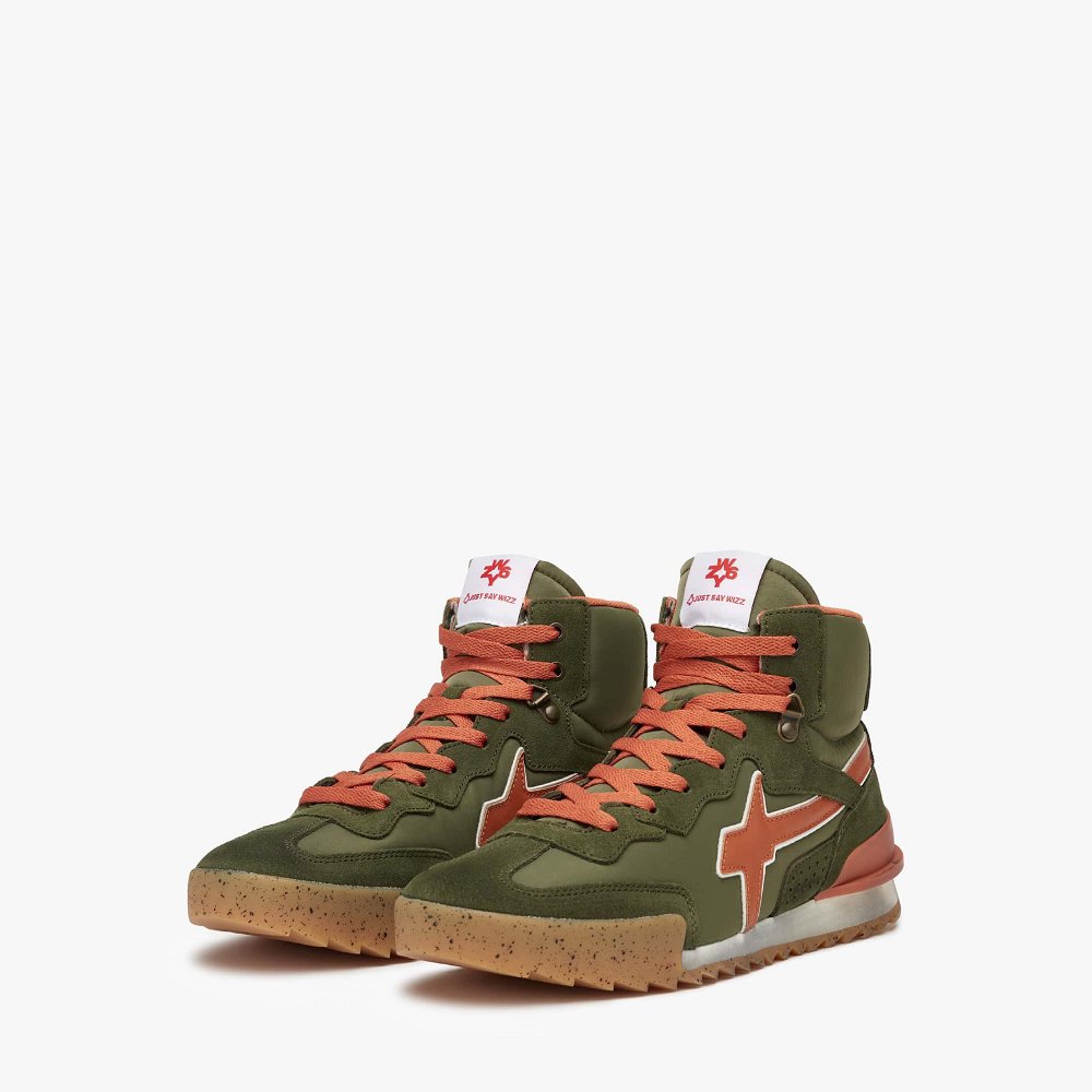 Basket W6YZ Army Green/Orange Homme | GDA-22717591